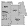 Двухкомнатная квартира г. Минск, Аэродромная, 42