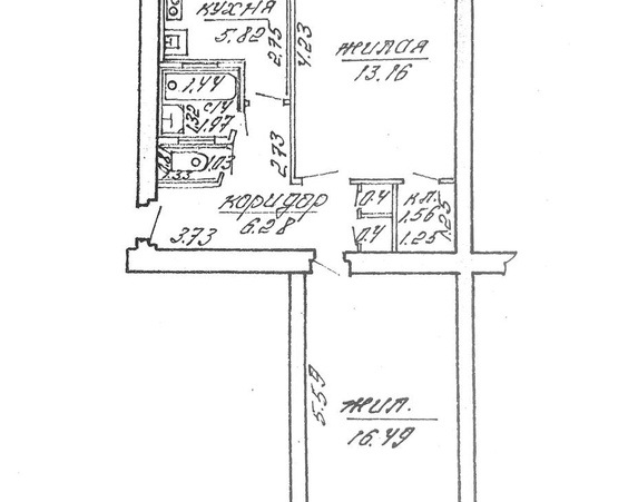 Двухкомнатная квартира г. Борисов, ул. Чапаева, 33