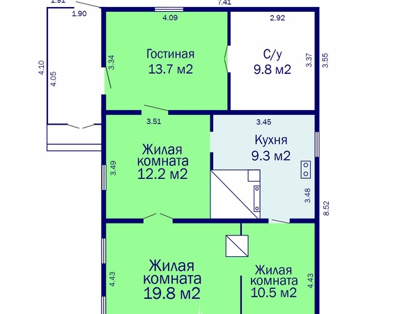 Дом в д. Лесуны, ул. Молодежная (Слуцкий р-н, Минская область)