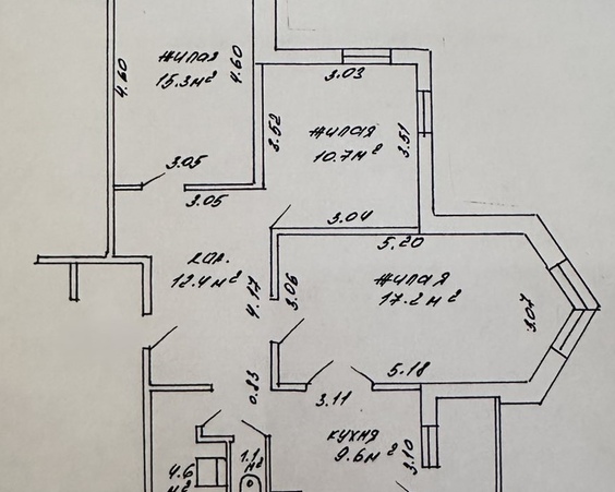 Трехкомнатная квартира г. Минск, ул. Одинцова, 1/1