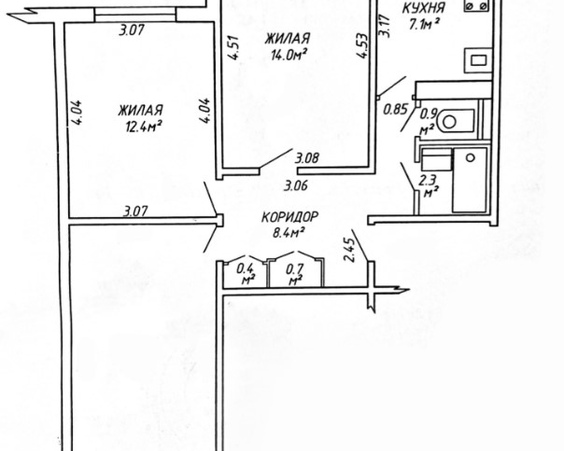2 комнаты г. Минск, ул. Есенина, 6/1