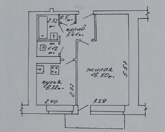 Однокомнатная квартира, г. Минск, ул. Ландера, 22