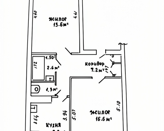 Двухкомнатная квартира г. Молодечно, ул. Буйницкого, 53