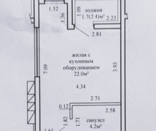 Однокомнатная квартира, г. Минск, ул. Михаила Савицкого, д. 39