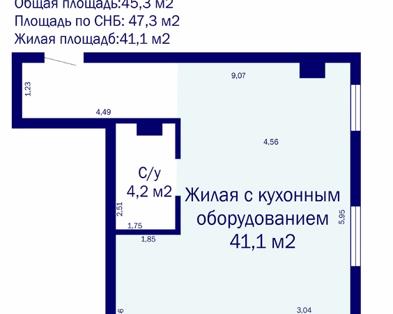 Однокомнатная квартира г. Минск, ул. Аэродромная, д. 24