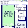Однокомнатная квартира г. Минск, ул. Корженевского, 21