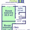 Двухкомнатная квартира г. Минск, пр-т Рокоссовского, д. 147