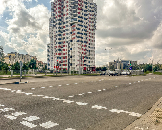 Однокомнатная квартира г. Минск, ул. Курсанта Гвишиани, д. 10, Уручье